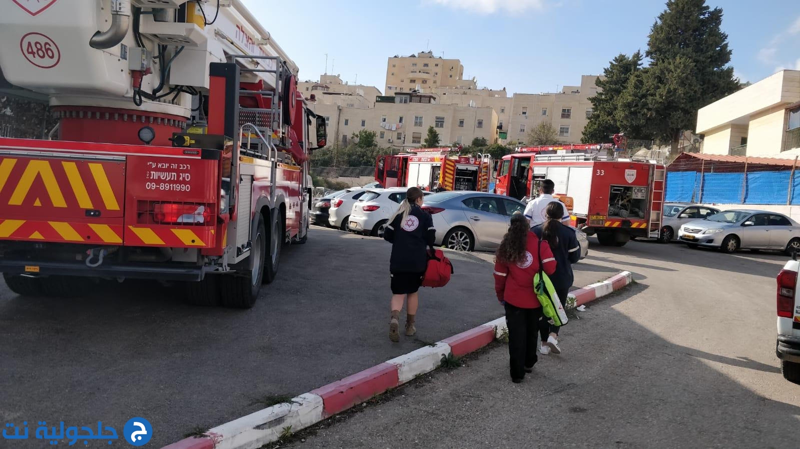 حريق داخل ملجأ مدرسة في حي نافيه يعكوف بمدينة القدس